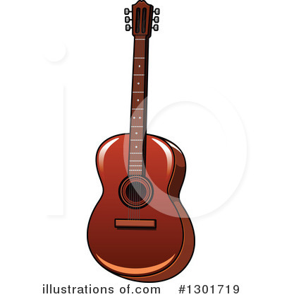 Royalty-Free (RF) Guitar Clipart Illustration by Vector Tradition SM - Stock Sample #1301719