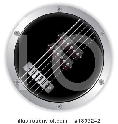 Royalty-Free (RF) Guitar Clipart Illustration by elaineitalia - Stock Sample #1395242