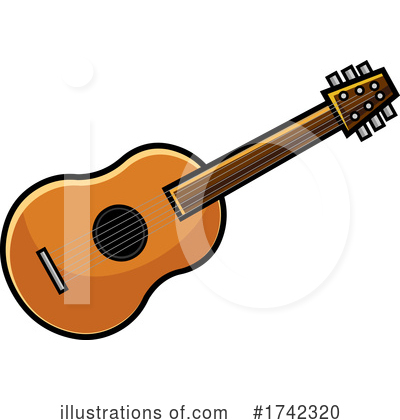 Acoustic Guitar Clipart #1742320 by Hit Toon