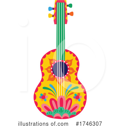 Royalty-Free (RF) Guitar Clipart Illustration by Vector Tradition SM - Stock Sample #1746307