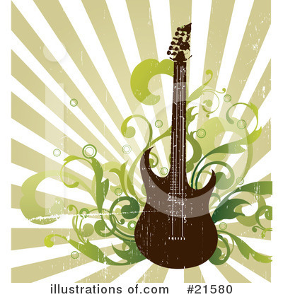 Royalty-Free (RF) Guitar Clipart Illustration by OnFocusMedia - Stock Sample #21580