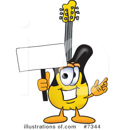 Guitar Clipart #7344 by Mascot Junction