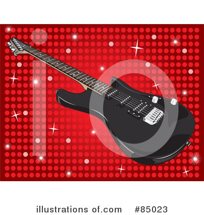 Royalty-Free (RF) Guitar Clipart Illustration by David Rey - Stock Sample #85023