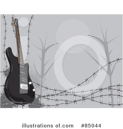 Royalty-Free (RF) Guitar Clipart Illustration by David Rey - Stock Sample #85044