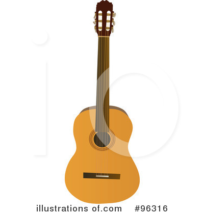 Royalty-Free (RF) Guitar Clipart Illustration by Rasmussen Images - Stock Sample #96316