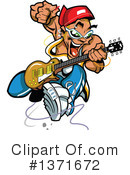 Guitarist Clipart #1371672 by Clip Art Mascots