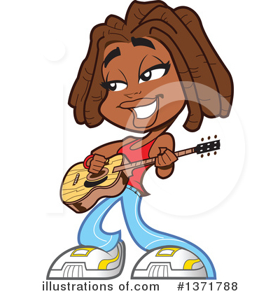 Acoustic Guitar Clipart #1371788 by Clip Art Mascots