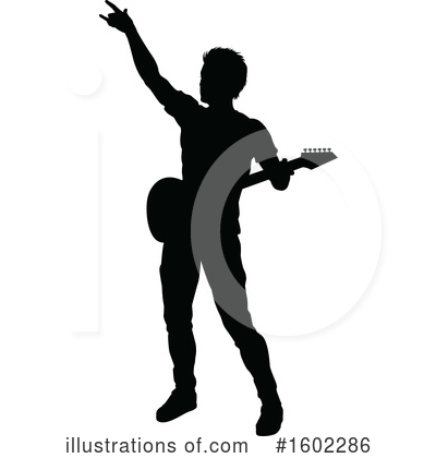 Royalty-Free (RF) Guitarist Clipart Illustration by AtStockIllustration - Stock Sample #1602286
