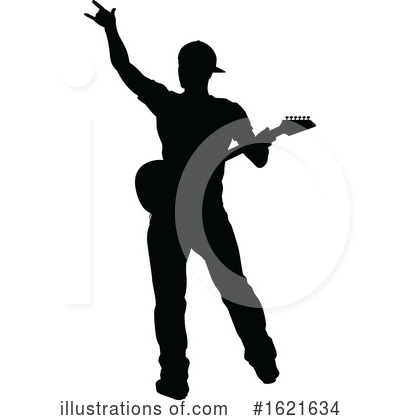 Royalty-Free (RF) Guitarist Clipart Illustration by AtStockIllustration - Stock Sample #1621634