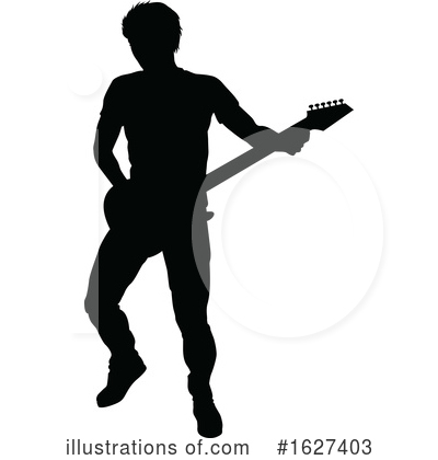Royalty-Free (RF) Guitarist Clipart Illustration by AtStockIllustration - Stock Sample #1627403