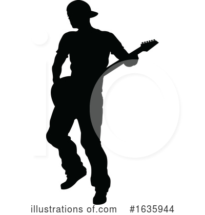 Royalty-Free (RF) Guitarist Clipart Illustration by AtStockIllustration - Stock Sample #1635944