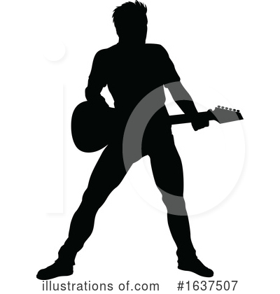 Royalty-Free (RF) Guitarist Clipart Illustration by AtStockIllustration - Stock Sample #1637507