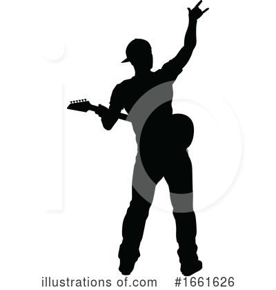 Royalty-Free (RF) Guitarist Clipart Illustration by AtStockIllustration - Stock Sample #1661626