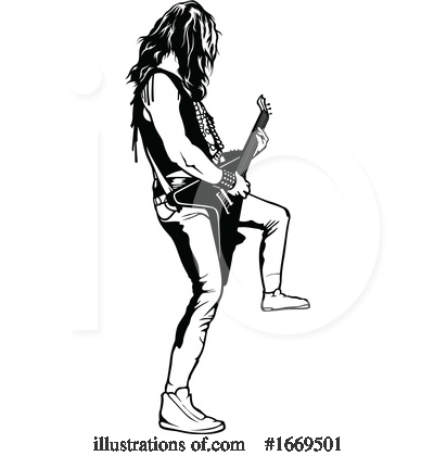 Royalty-Free (RF) Guitarist Clipart Illustration by dero - Stock Sample #1669501