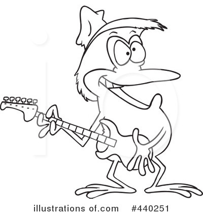 Royalty-Free (RF) Guitarist Clipart Illustration by toonaday - Stock Sample #440251