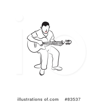 Royalty-Free (RF) Guitarist Clipart Illustration by Prawny - Stock Sample #83537