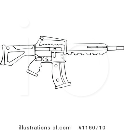 Royalty-Free (RF) Gun Clipart Illustration by djart - Stock Sample #1160710