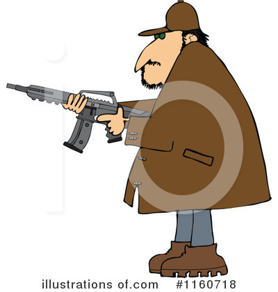Royalty-Free (RF) Gun Clipart Illustration by djart - Stock Sample #1160718