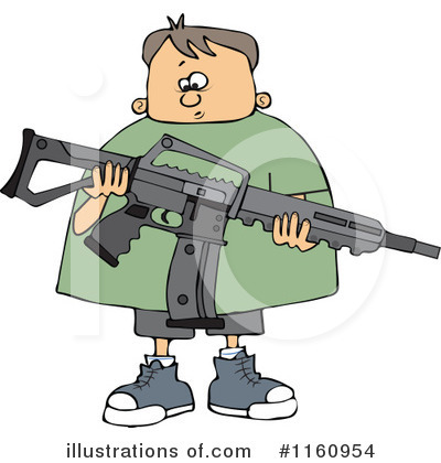 Royalty-Free (RF) Gun Clipart Illustration by djart - Stock Sample #1160954