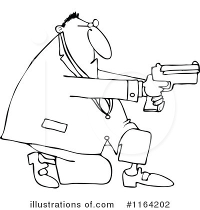Royalty-Free (RF) Gun Clipart Illustration by djart - Stock Sample #1164202