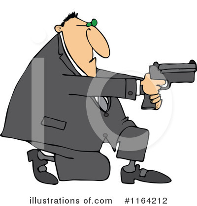 Royalty-Free (RF) Gun Clipart Illustration by djart - Stock Sample #1164212