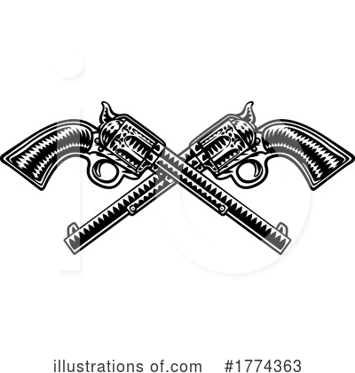 Pistol Clipart #1774363 by AtStockIllustration