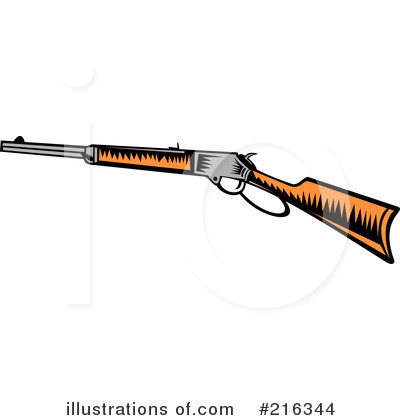 Royalty-Free (RF) Gun Clipart Illustration by patrimonio - Stock Sample #216344