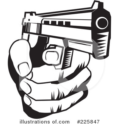 Royalty-Free (RF) Gun Clipart Illustration by David Rey - Stock Sample #225847
