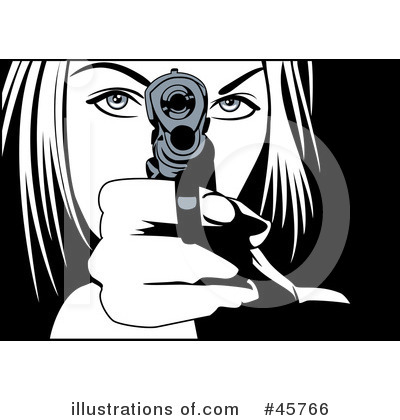 Royalty-Free (RF) Gun Clipart Illustration by r formidable - Stock Sample #45766