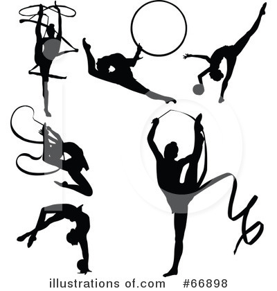 Royalty-Free (RF) Gymnastics Clipart Illustration by Pushkin - Stock Sample #66898
