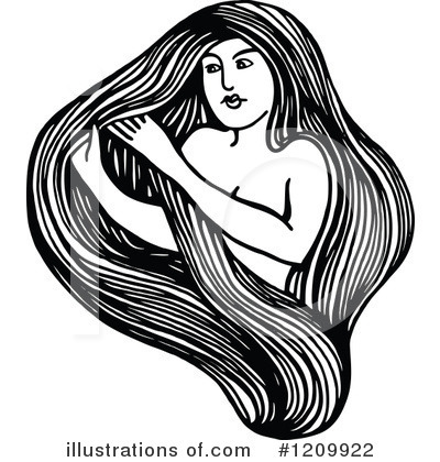 Royalty-Free (RF) Hair Clipart Illustration by Prawny - Stock Sample #1209922