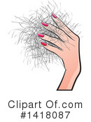 Hair Clipart #1418087 by Lal Perera