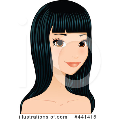 Royalty-Free (RF) Hair Clipart Illustration by Melisende Vector - Stock Sample #441415