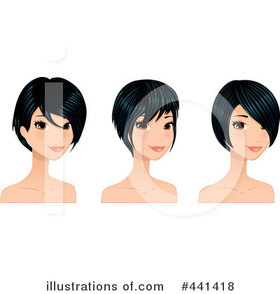 Royalty-Free (RF) Hair Clipart Illustration by Melisende Vector - Stock Sample #441418