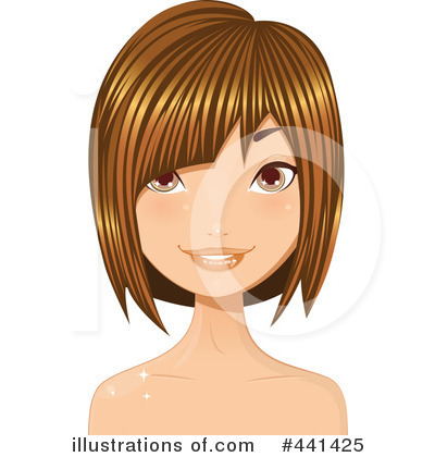 Royalty-Free (RF) Hair Clipart Illustration by Melisende Vector - Stock Sample #441425