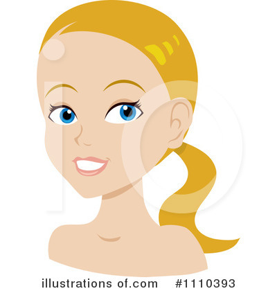 Royalty-Free (RF) Hair Style Clipart Illustration by Rosie Piter - Stock Sample #1110393