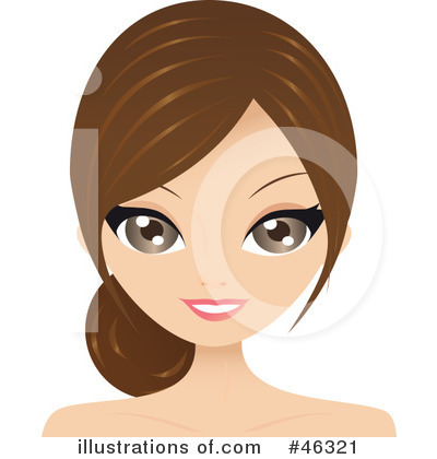 Royalty-Free (RF) Hair Style Clipart Illustration by Melisende Vector - Stock Sample #46321