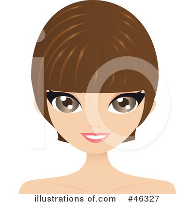 Royalty-Free (RF) Hair Style Clipart Illustration by Melisende Vector - Stock Sample #46327
