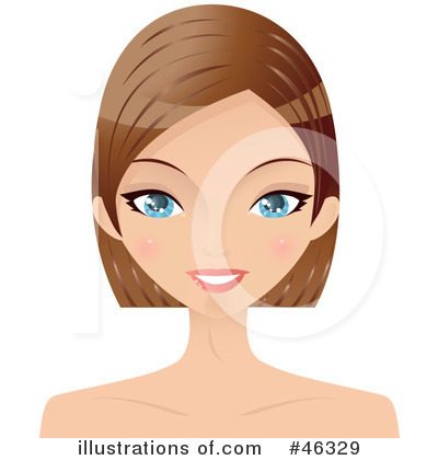 Royalty-Free (RF) Hair Style Clipart Illustration by Melisende Vector - Stock Sample #46329