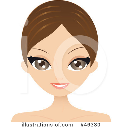 Royalty-Free (RF) Hair Style Clipart Illustration by Melisende Vector - Stock Sample #46330