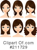 Hair Styles Clipart #211729 by Melisende Vector