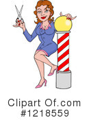 Hair Stylist Clipart #1218559 by LaffToon