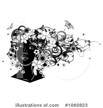 Royalty-Free (RF) Hairstyle Clipart Illustration by AtStockIllustration - Stock Sample #1060823