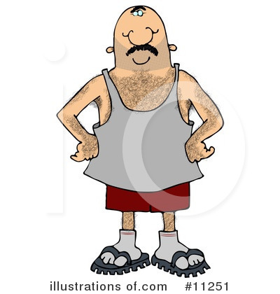 Hairy Man Clipart #11251 by djart