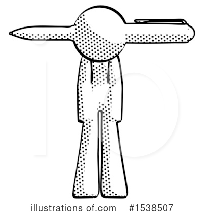 Royalty-Free (RF) Halftone Design Mascot Clipart Illustration by Leo Blanchette - Stock Sample #1538507