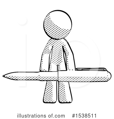 Royalty-Free (RF) Halftone Design Mascot Clipart Illustration by Leo Blanchette - Stock Sample #1538511