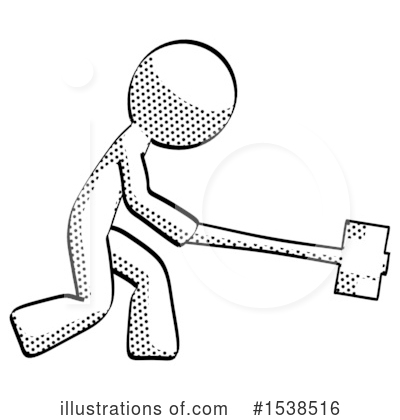 Royalty-Free (RF) Halftone Design Mascot Clipart Illustration by Leo Blanchette - Stock Sample #1538516