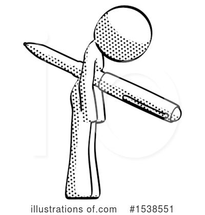 Royalty-Free (RF) Halftone Design Mascot Clipart Illustration by Leo Blanchette - Stock Sample #1538551