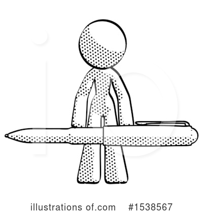 Royalty-Free (RF) Halftone Design Mascot Clipart Illustration by Leo Blanchette - Stock Sample #1538567