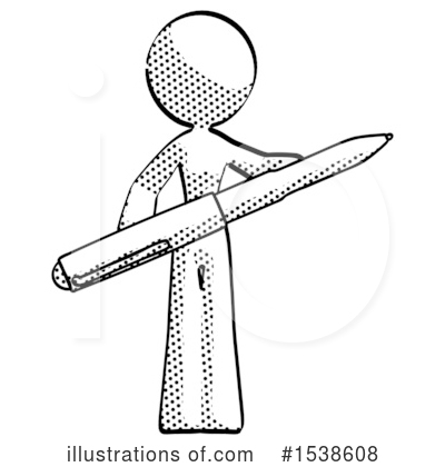 Royalty-Free (RF) Halftone Design Mascot Clipart Illustration by Leo Blanchette - Stock Sample #1538608